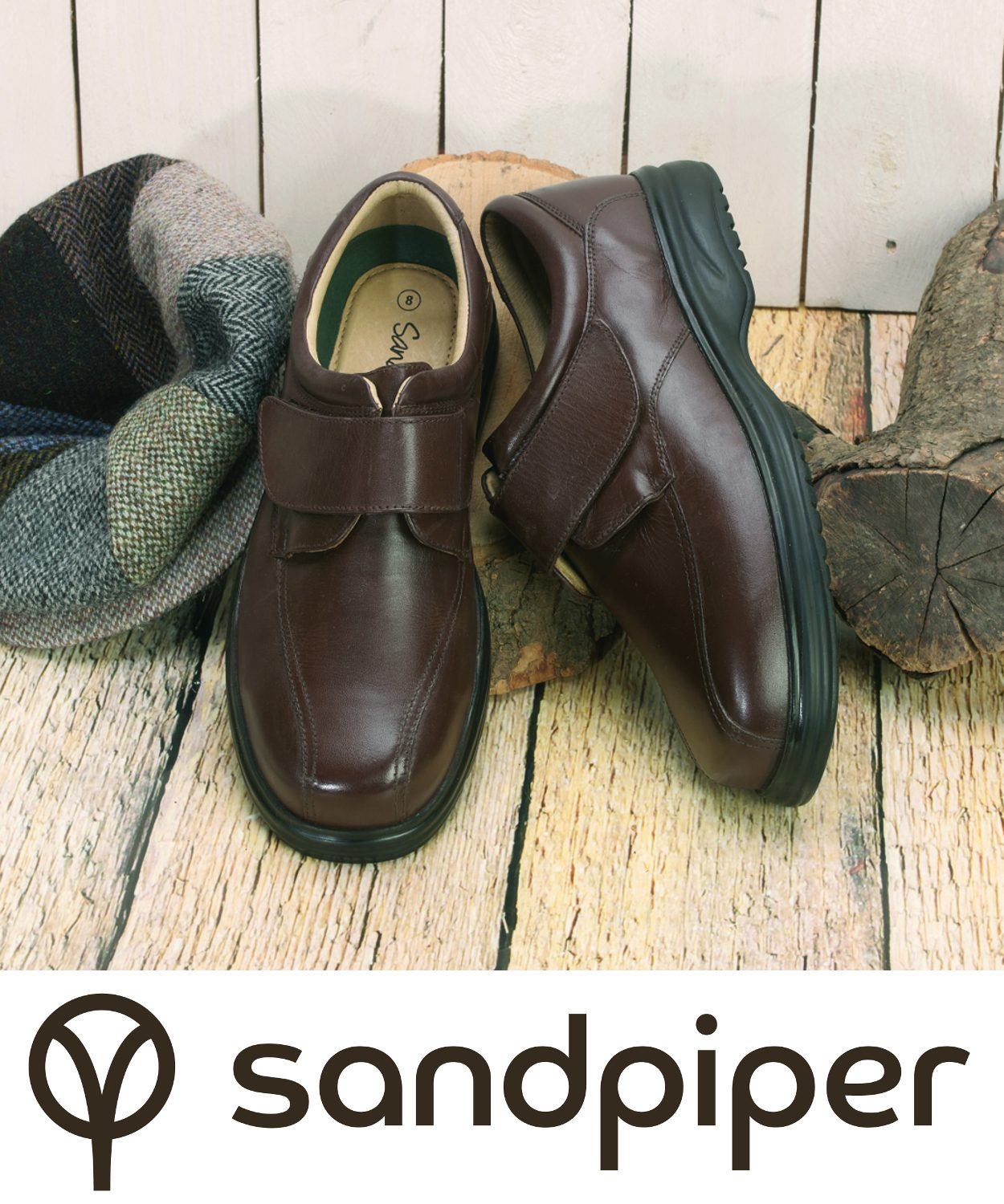 Sandpiper wide fitting mens shoes 